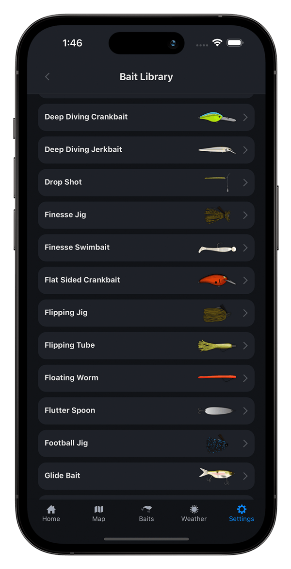 best bass lure fishing app Bait Library: Find the Best Lures & Baits