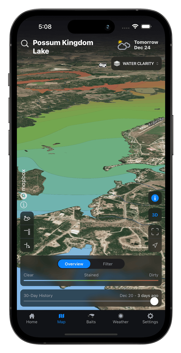 Water Clarity Map