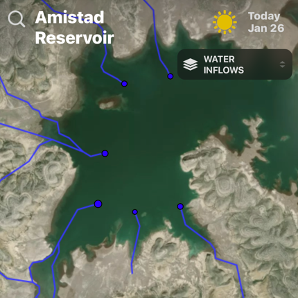 Lake Amistad - Water Inflows
