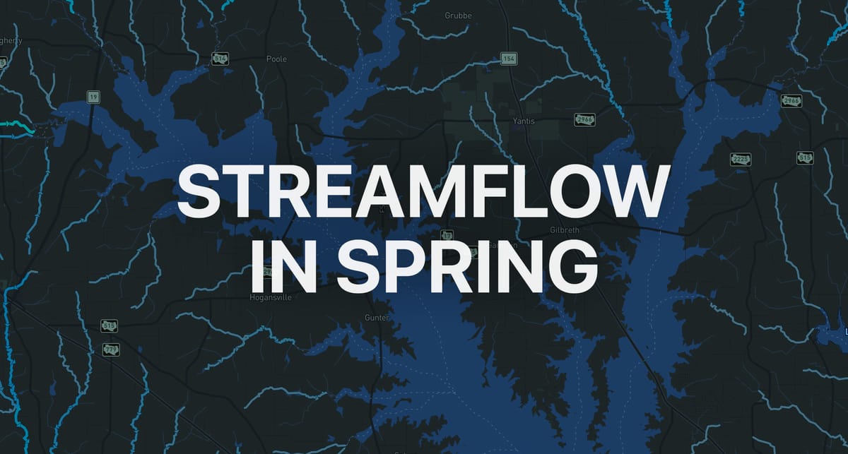 Spring Bass Fishing with Deep Dive's Streamflow Map
