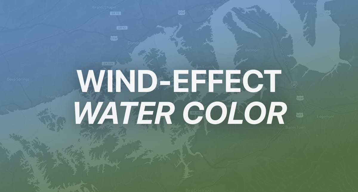 Wind-Effect Water Color in the Fall